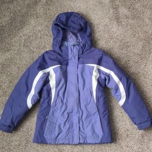 L.L.Bean purple winter coat, size 6 7